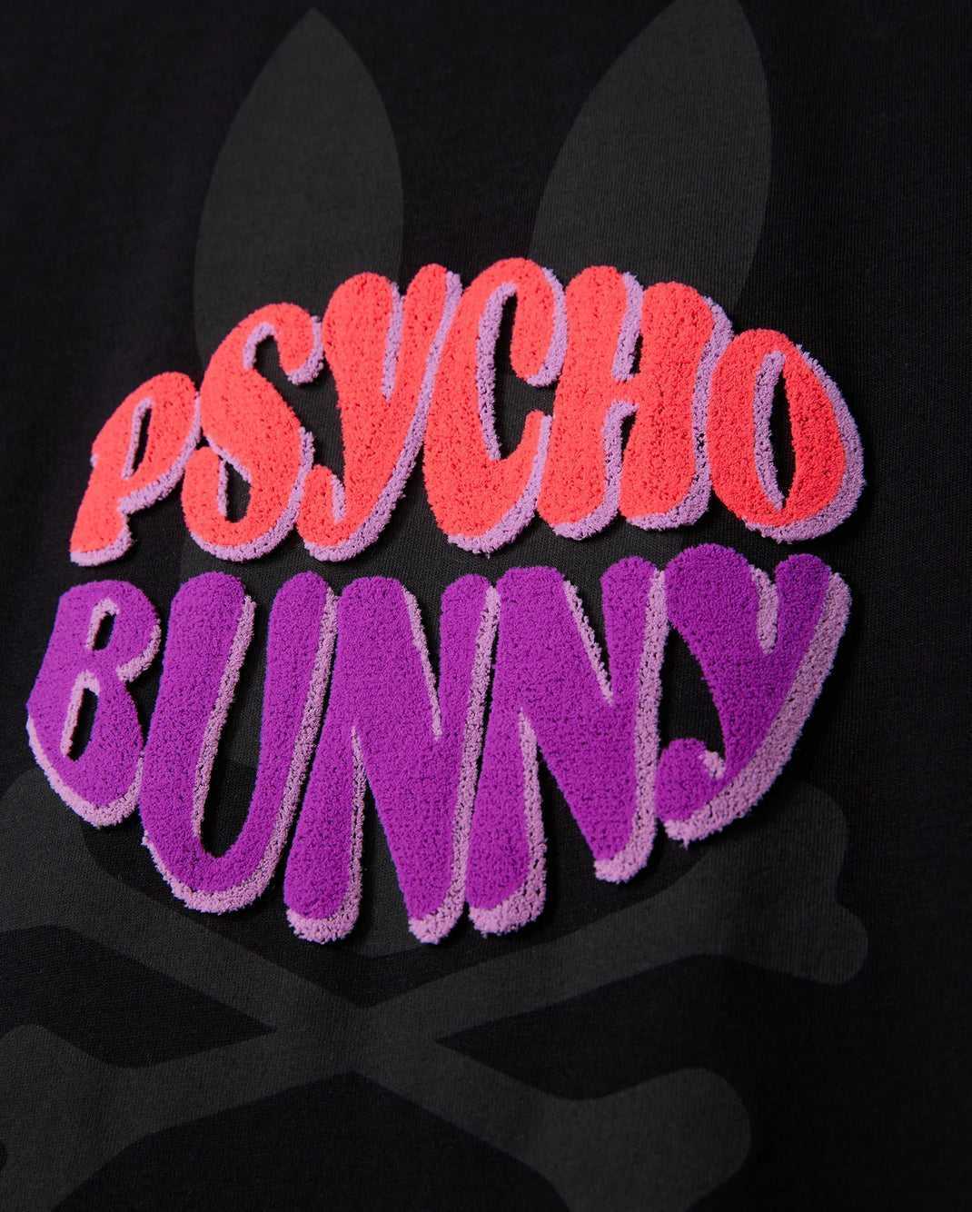 T Shirt Graphique Psycho Bunny Preston Graphic Tee Noir Homme | KAF-42170895